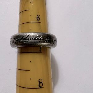 Lord of the Rings Silver Tone Ring